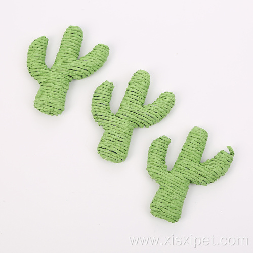 new design cactus cat toy rope scratcher toy